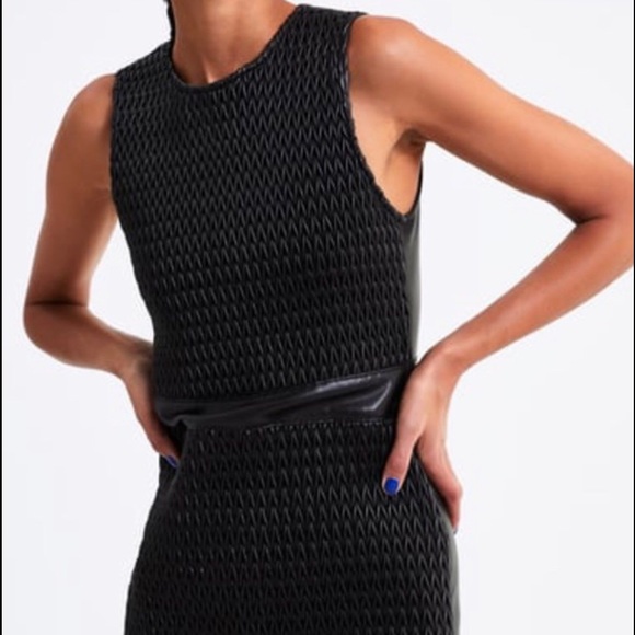 ZARA COMBINED STRUCTURE & SKIN EFFECT DRESS NEW - Picture 6 of 6